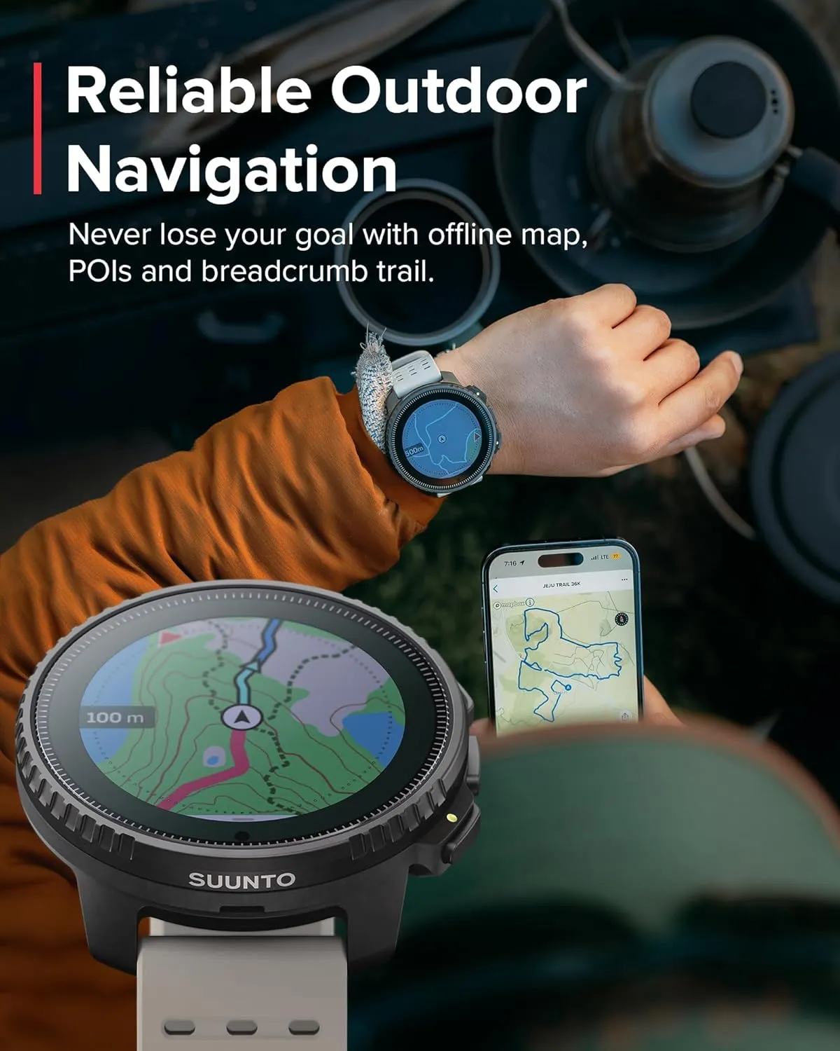 SUUNTO Vertical Solar GPS Adventure Watch, Premium Multisport Watch w/1.4 inch Touchscreen, Free Global Offline Maps, 60-Day Battery Life, Training Records, Heart Rate & Sleep Tracking, Steel Sand