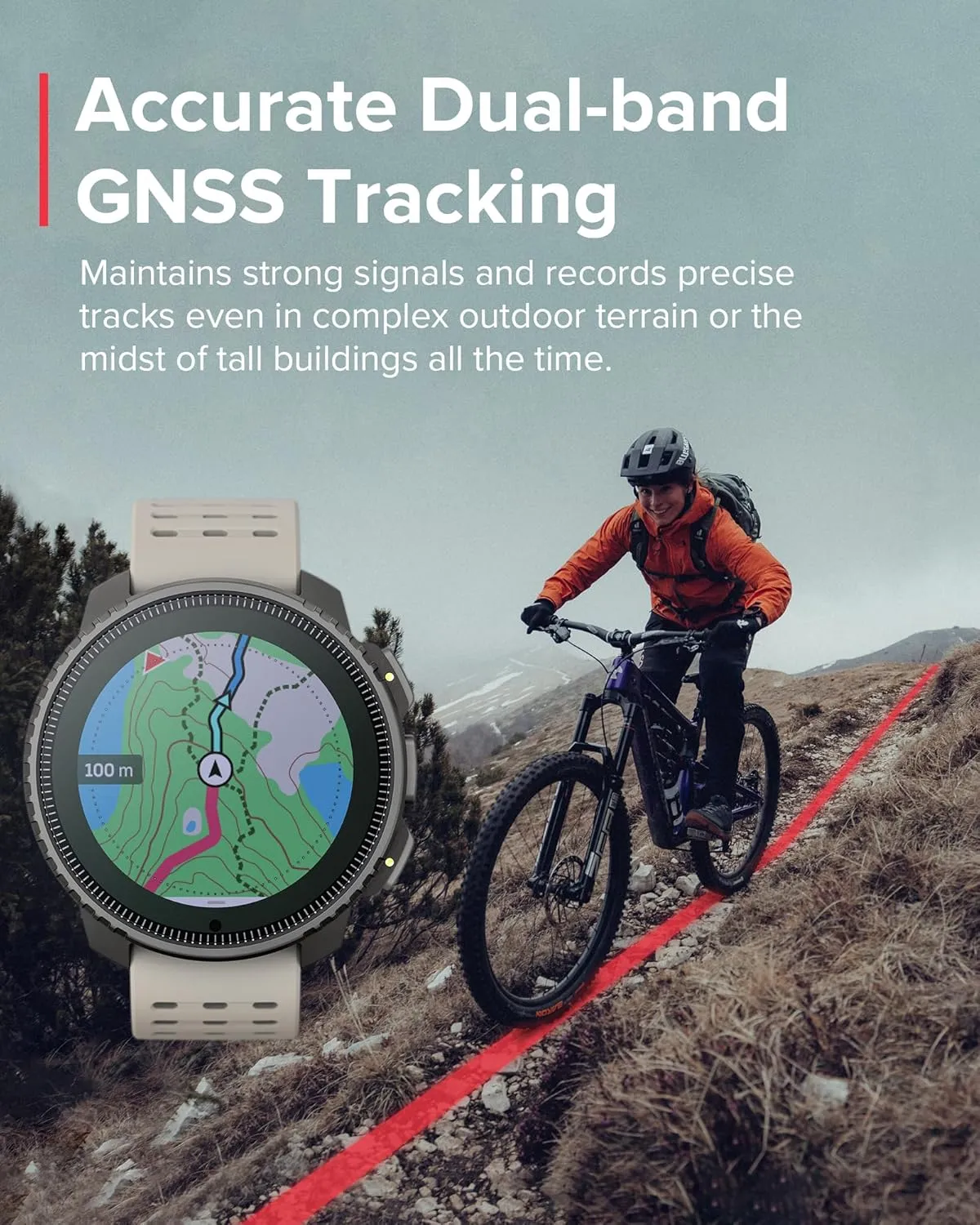 SUUNTO Vertical Solar GPS Adventure Watch, Premium Multisport Watch w/1.4 inch Touchscreen, Free Global Offline Maps, 60-Day Battery Life, Training Records, Heart Rate & Sleep Tracking, Steel Sand
