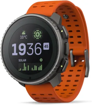 SUUNTO Vertical Solar GPS Watch, Premium Multisport Watch w/60-Day Battery Life, 1.4 inch Large Touchscreen, Heart Rate & Sleep Tracking, Dual-GNSS Navigation, Free Global Offline Map, Ti Canyon
