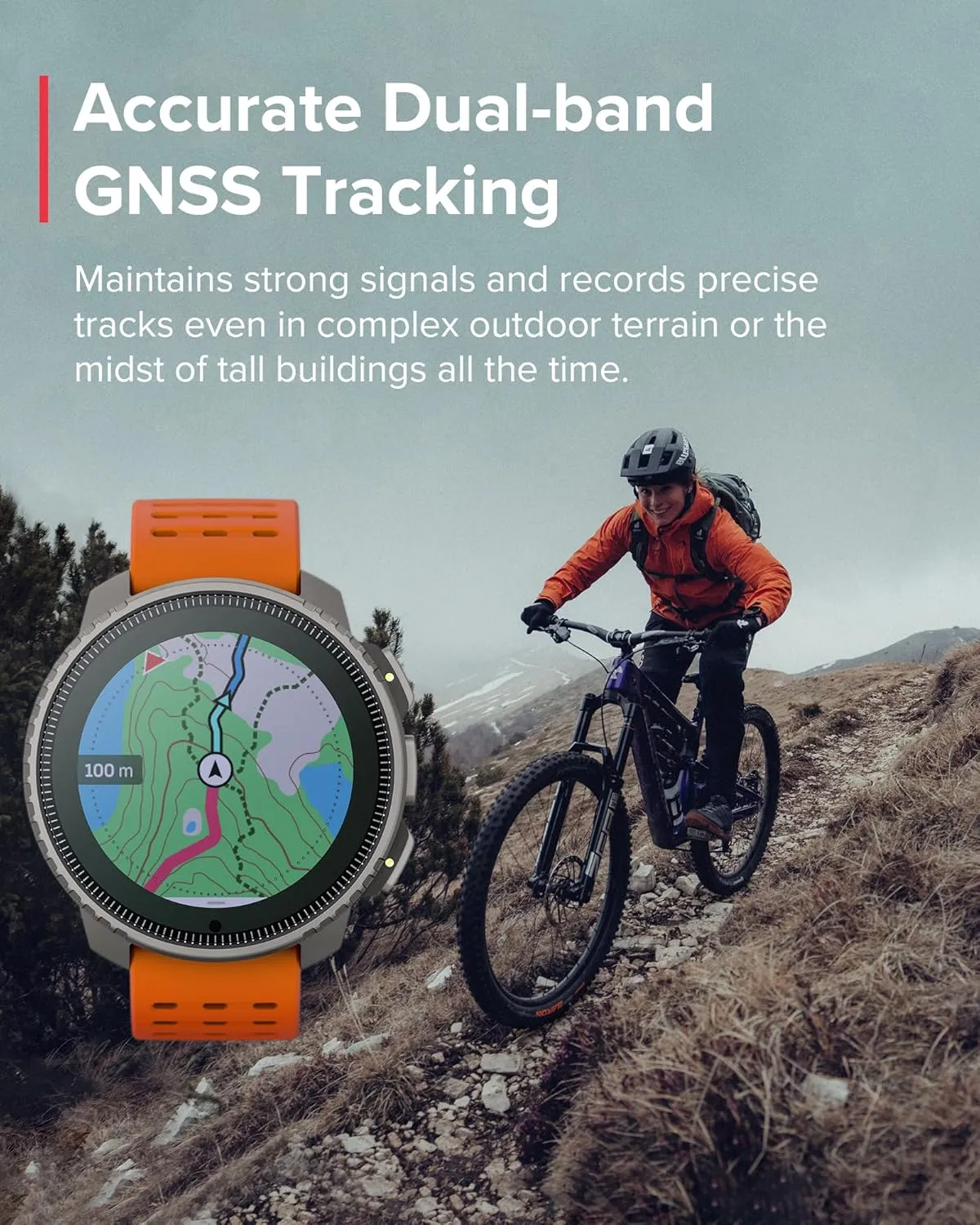 SUUNTO Vertical Solar GPS Watch, Premium Multisport Watch w/60-Day Battery Life, 1.4 inch Large Touchscreen, Heart Rate & Sleep Tracking, Dual-GNSS Navigation, Free Global Offline Map, Ti Canyon