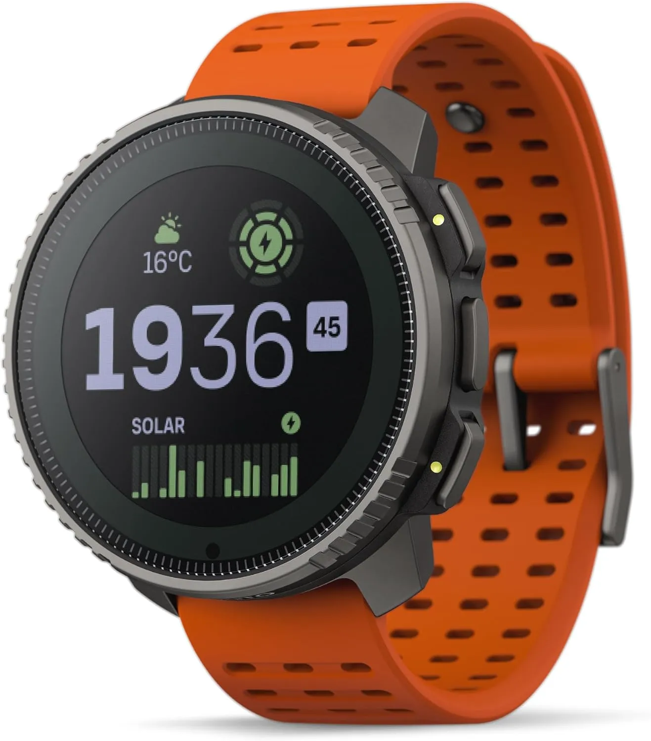 SUUNTO Vertical Solar GPS Watch, Premium Multisport Watch w/60-Day Battery Life, 1.4 inch Large Touchscreen, Heart Rate & Sleep Tracking, Dual-GNSS Navigation, Free Global Offline Map, Ti Canyon