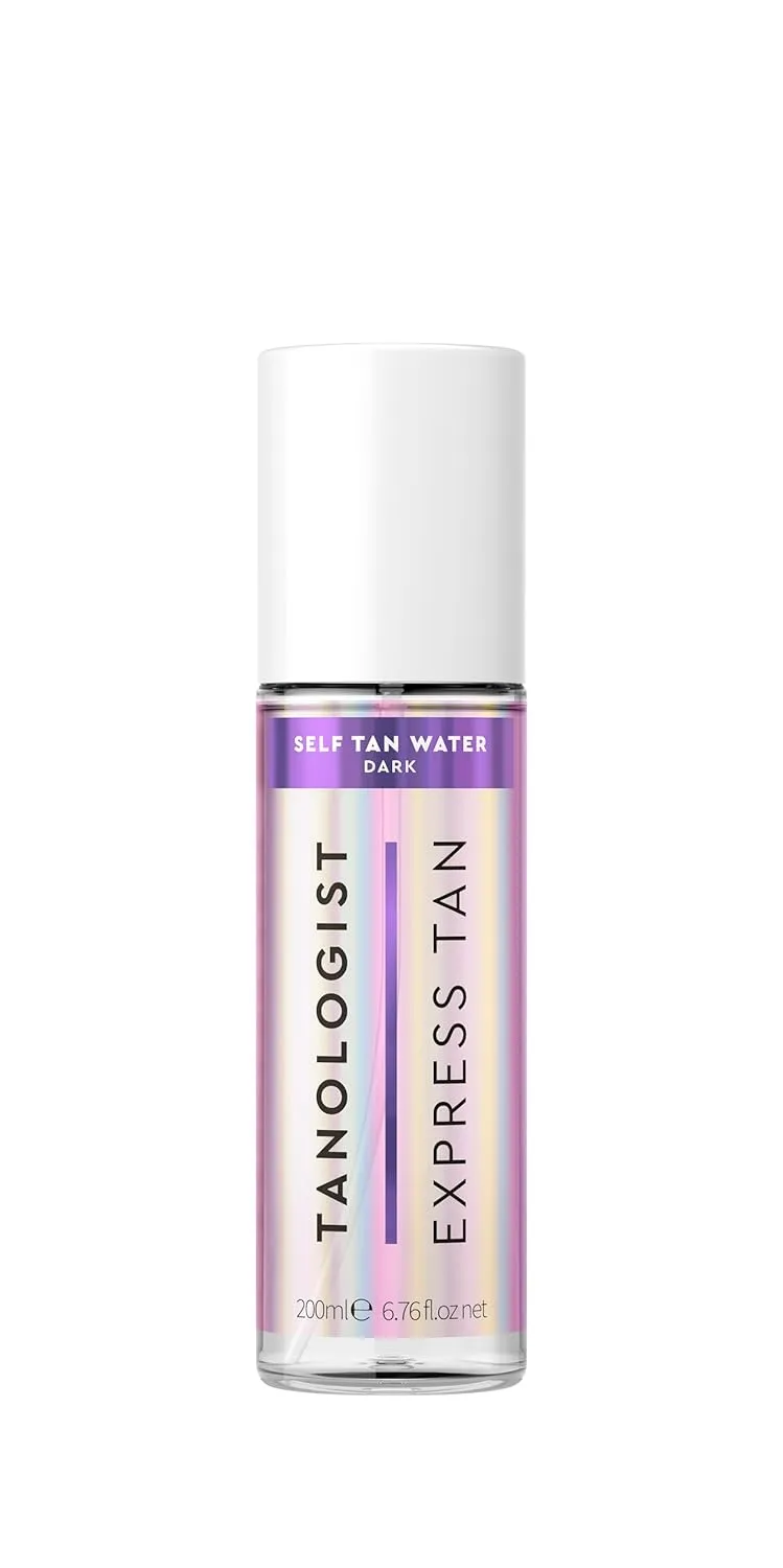 Tanologist Dark Self Tan Water, Clear Self Tanning Water, Streak-Free Tanning Mist, Natural Bronze, No Fake Tan Smell, Long Lasting, Clean Ingredients, 6.76 fl. oz/200 ml Bottle