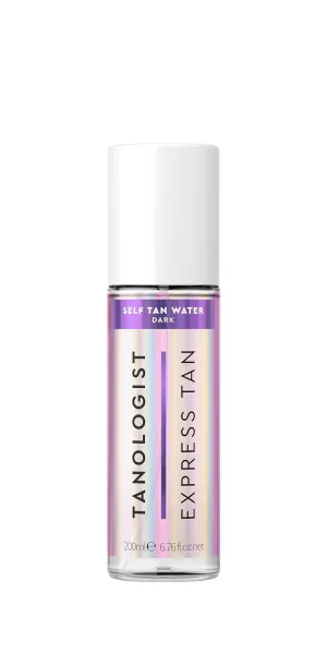 Tanologist Dark Self Tan Water, Clear Self Tanning Water, Streak-Free Tanning Mist, Natural Bronze, No Fake Tan Smell, Long Lasting, Clean Ingredients, 6.76 fl. oz/200 ml Bottle
