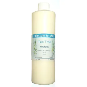Tea Tree Body Spray - 16 oz refill (16 Ounce) - Pure Essential Oil Fragrance - Energizes Skin with an Invigoratingly Clean Scent