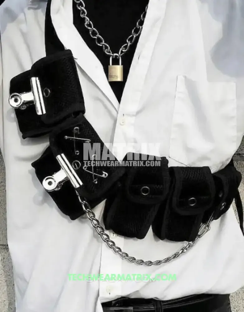 Techwear Harness with Adjustable Storage