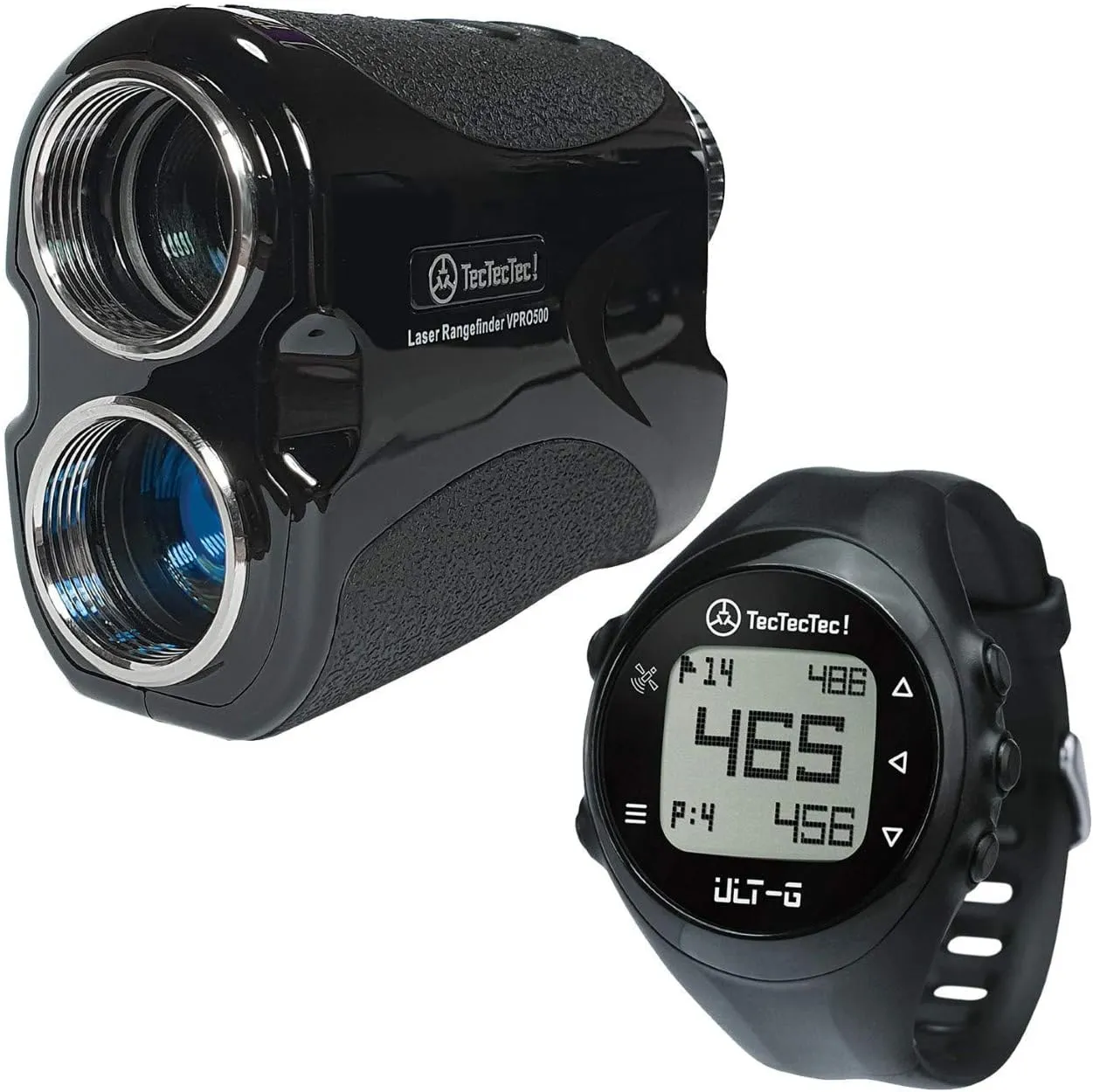 TecTecTec VPRO500 Golf Rangefinder and ULT-G GPS Watch