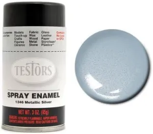 Testors Spray Enamel Paint Silver - 1246 ^