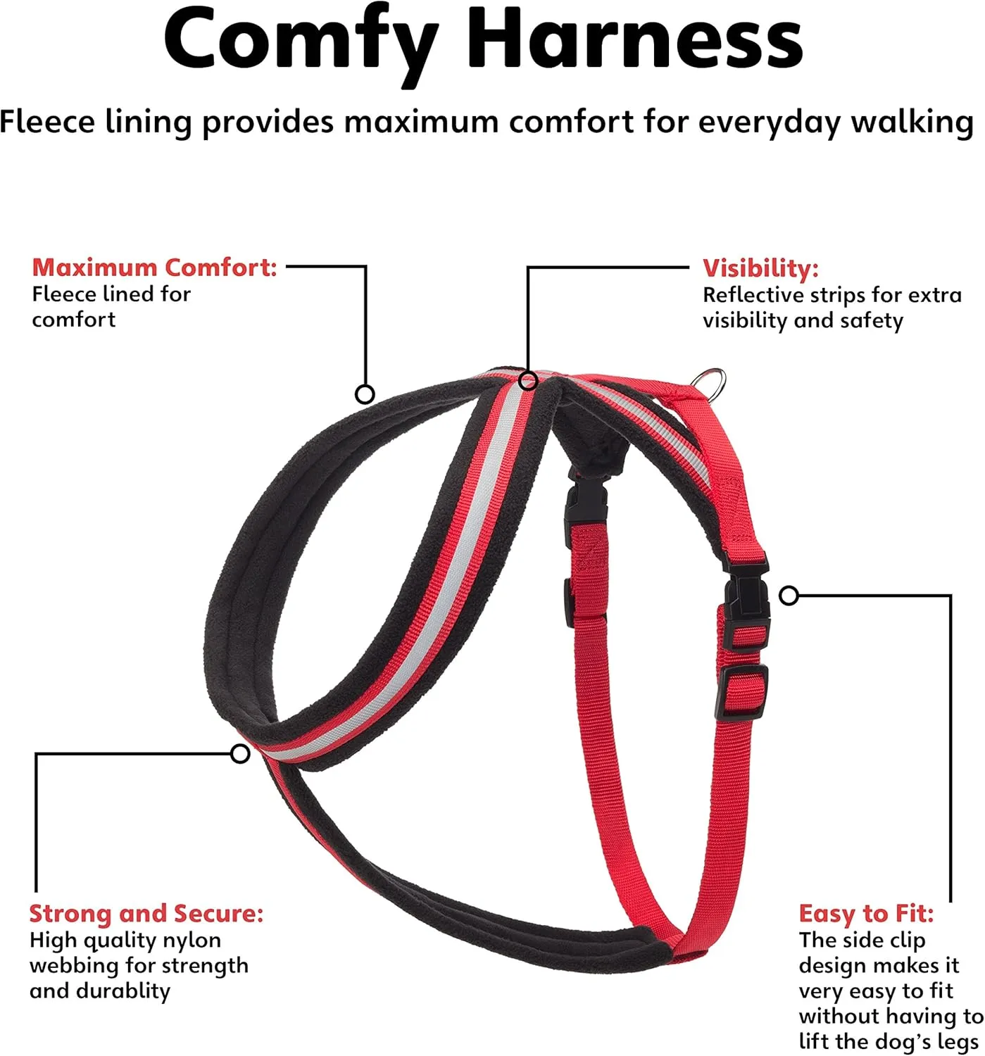 The Company of Animals COA Comfy Harness, Medium