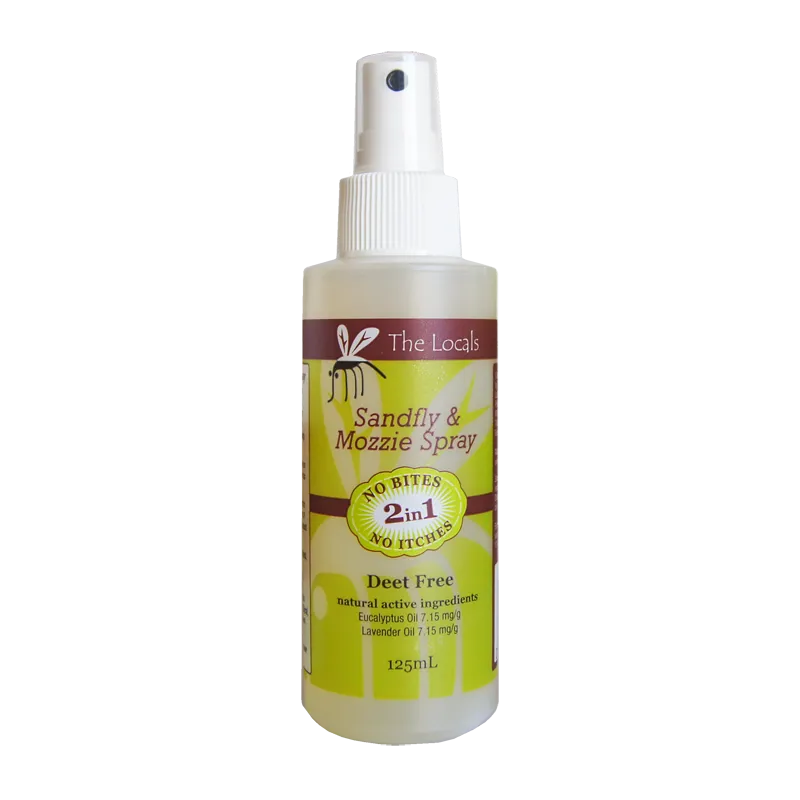 The Locals Spray Sandfly & Mozzie 125ml Insect Repellent Stop Itch