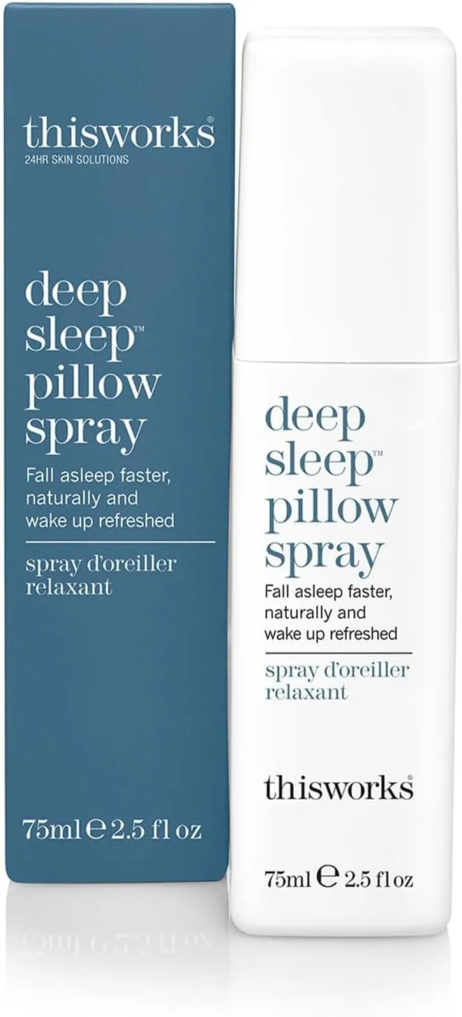 THISWORKS Deep Sleep Pillow Spray – Natural Relaxation Solution with Lavender for Stress & Anxiety Relief – 2.5 fl oz (Best Value, Most Popular Size)