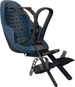 Thule Yepp 2 Mini - Front Mounted Child Bike seat - Shock-Absorbing Foam seat - Adjustable footrests & footstraps - Easy mounting System - Adjustable 5 Point Harness System