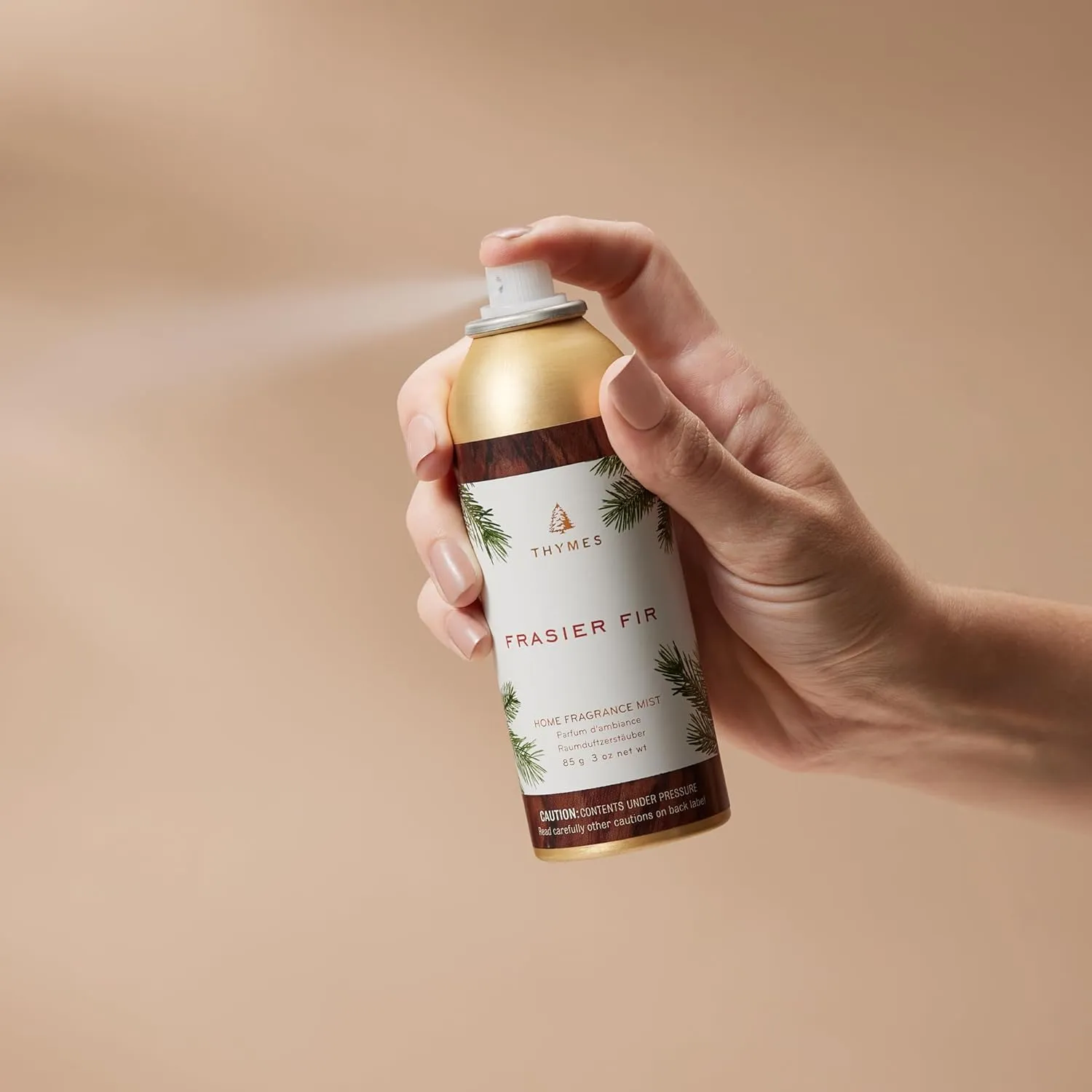 Thymes Home Fragrance Mist – Room Air Fresheners for Home Long Lasting – Air Freshener Spray – Pine Room Spray with Notes of Crisp Siberian Fir Needles, Cedarwood & Sandalwood (Frasier Fir, 3 oz)