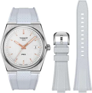 Tissot PRX Watch Band, Soft Liquid State Silicone for Men & Women, 12mm Replacement Band for PRX Series Watch, 40mm