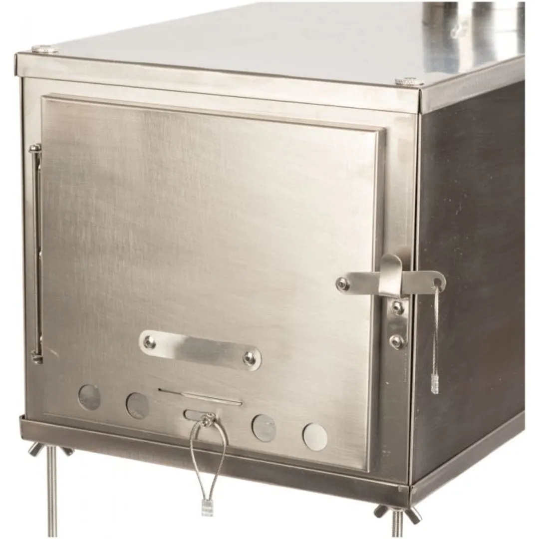 Titanium Wood Burning Tent Stove With 10' Chimney