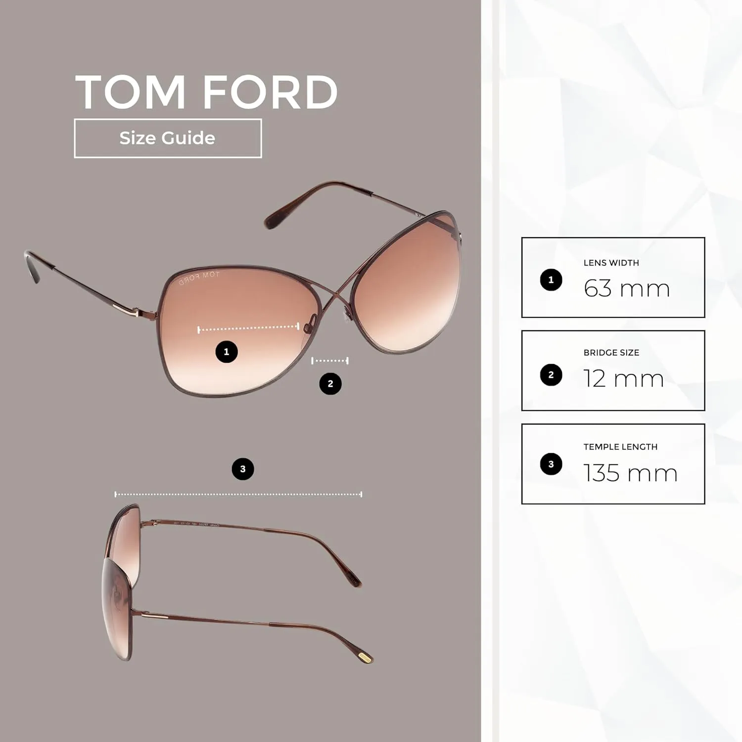 Tom Ford FT0250 Colette Cateye Sunglasses for Women   BUNDLE with Designer iWear Eyewear Care Kit
