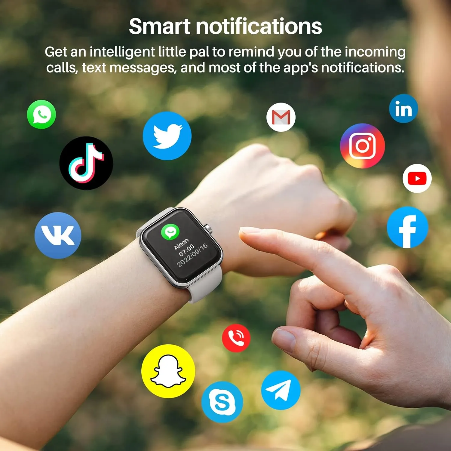 TOZO S2 40mm Mini Smart Watch Alexa Built-in Fitness Tracker with Sleep Monitor 5ATM Waterproof HD Touchscreen for Men Women Compatible with iPhone&Android Space Gray