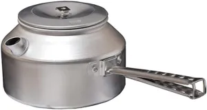 Trangia Aluminum Kettle 824, 0.9L with Stainless Knob and Removable Side Handle NVY