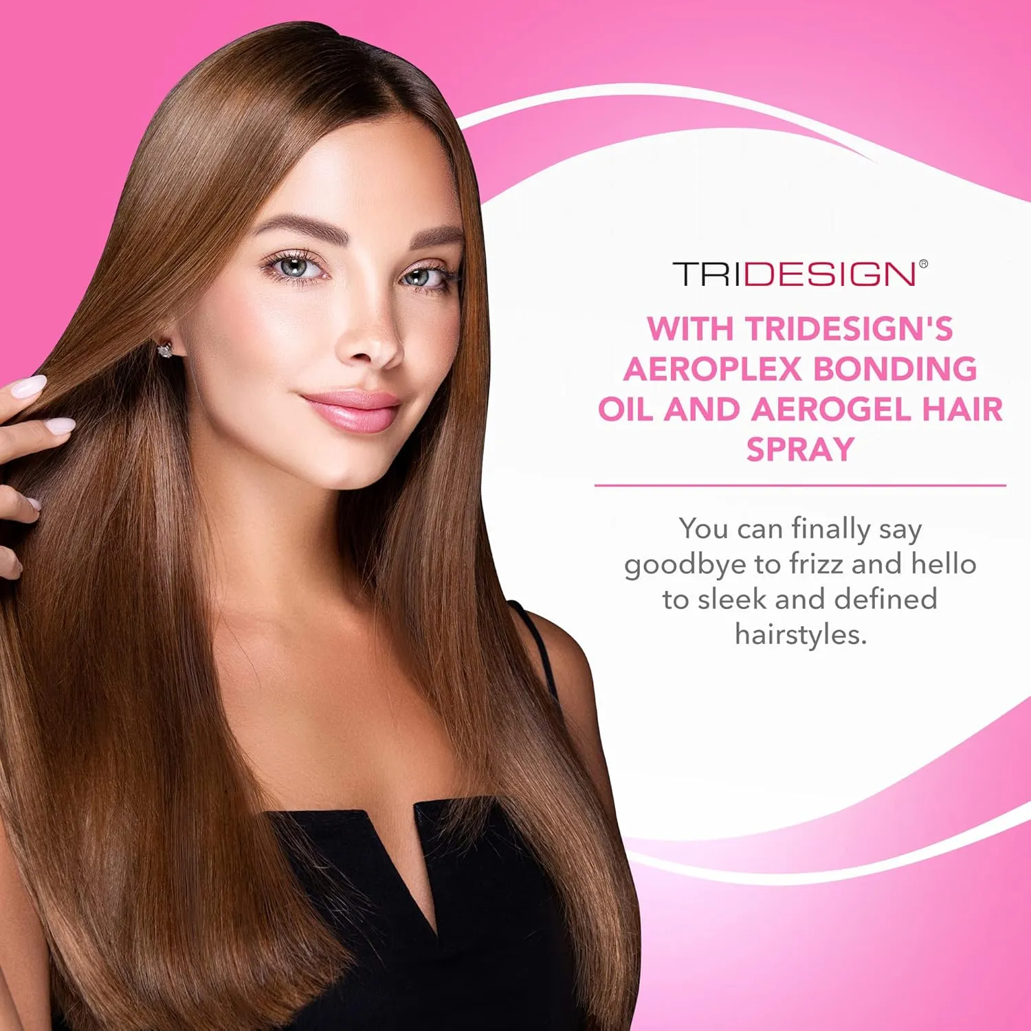 TRI Design Aerogel Hairspray & Aeroplex Bonding Oil Bundle - Hair Finishing Spray for Volumizing, Control, Repair & Prevent Breakage for Dry, Damaged & Frizzy Hair - Pack of 3 (10.5 Oz & 1 Oz)