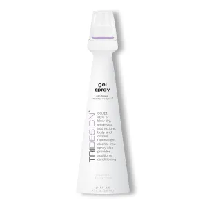 TRI Design Gel Spray - Flexible Styling Gel for All Hair Types, Volumizing, Curl Defining & Texturizing Natural Sea Salt Spray - 9.5 Oz