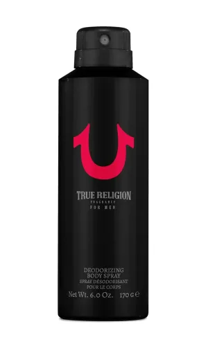 True Religion for Men 6 oz Body Spray - citrus, aquatic, woody, fresh