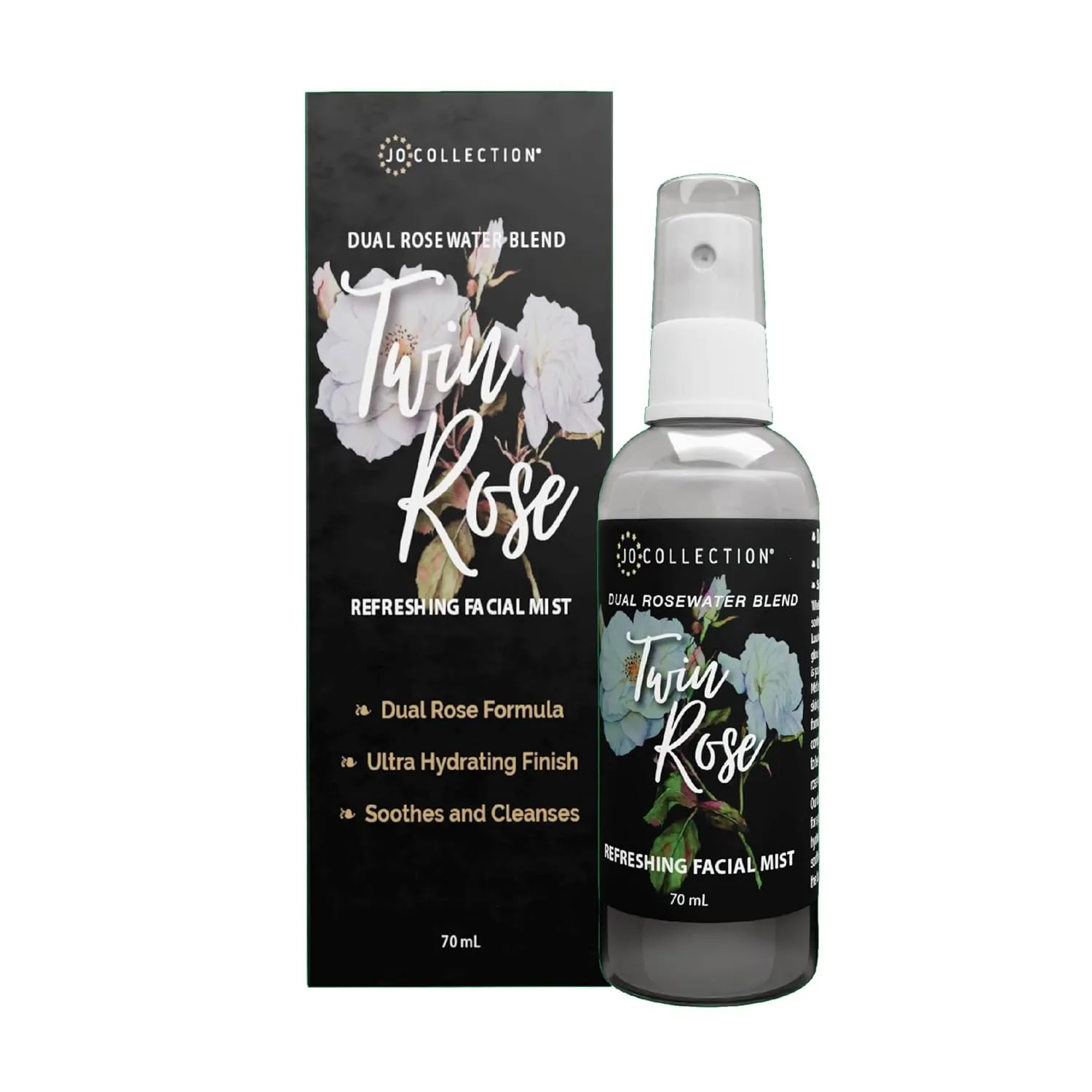 Twin Rose Refreshing Facial Mist | Dual Rose Formula with ultra hydrating finish | Makeup Setting Spray | No Sulfates | Natural Hydrating Agent | Soothes and Cleanses