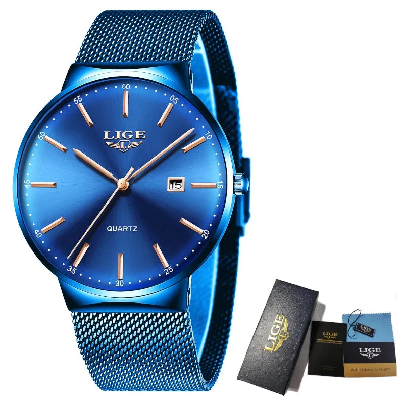 Ultra Thin Watch - Man Waterproof Date Quartz Wrist Watch
