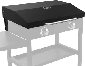 Upgrade Hinged Lid w/Thermometer for Blackstone 28'' Griddle Hard Cover Flat Top Lid for Blackstone 1517 1605 1853 1856 1839 2145 1803 1885 1983 1924 2094 28" Blackstone Griddle Cover