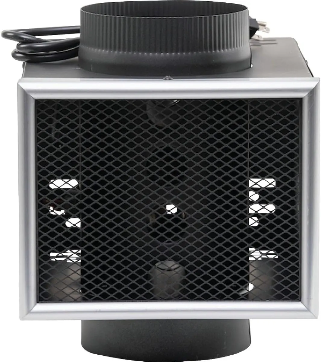 US Stove Vogelzang HR-6 Heat Reclaimer, Fully Automatic Quiet 130 CFM Blower, Fully Sealed from Flue Gasses, Compatible with all Wood or Coal Stoves, 6 Inch Diameter Flue Pipe