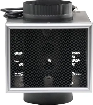 US Stove Vogelzang HR-6 Heat Reclaimer, Fully Automatic Quiet 130 CFM Blower, Fully Sealed from Flue Gasses, Compatible with all Wood or Coal Stoves, 6 Inch Diameter Flue Pipe