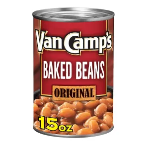 Van Camp's Original Baked Beans, Canned Beans, 15 OZ (Pack of 12)