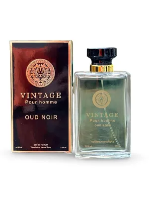 VINTAGE Pour Homme OUD NOIR Eau De Parfum for Men 3.4 Fl Oz - Daytime Casual Wear