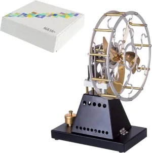 Vintage Stirling Engine Model, Thermal Power Stove Fan, Exquisite Physics Science Experiment Educational Toy Gift Collection Decor