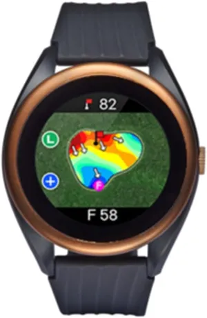 Voice Caddie T8 Golf GPS Watch, Black