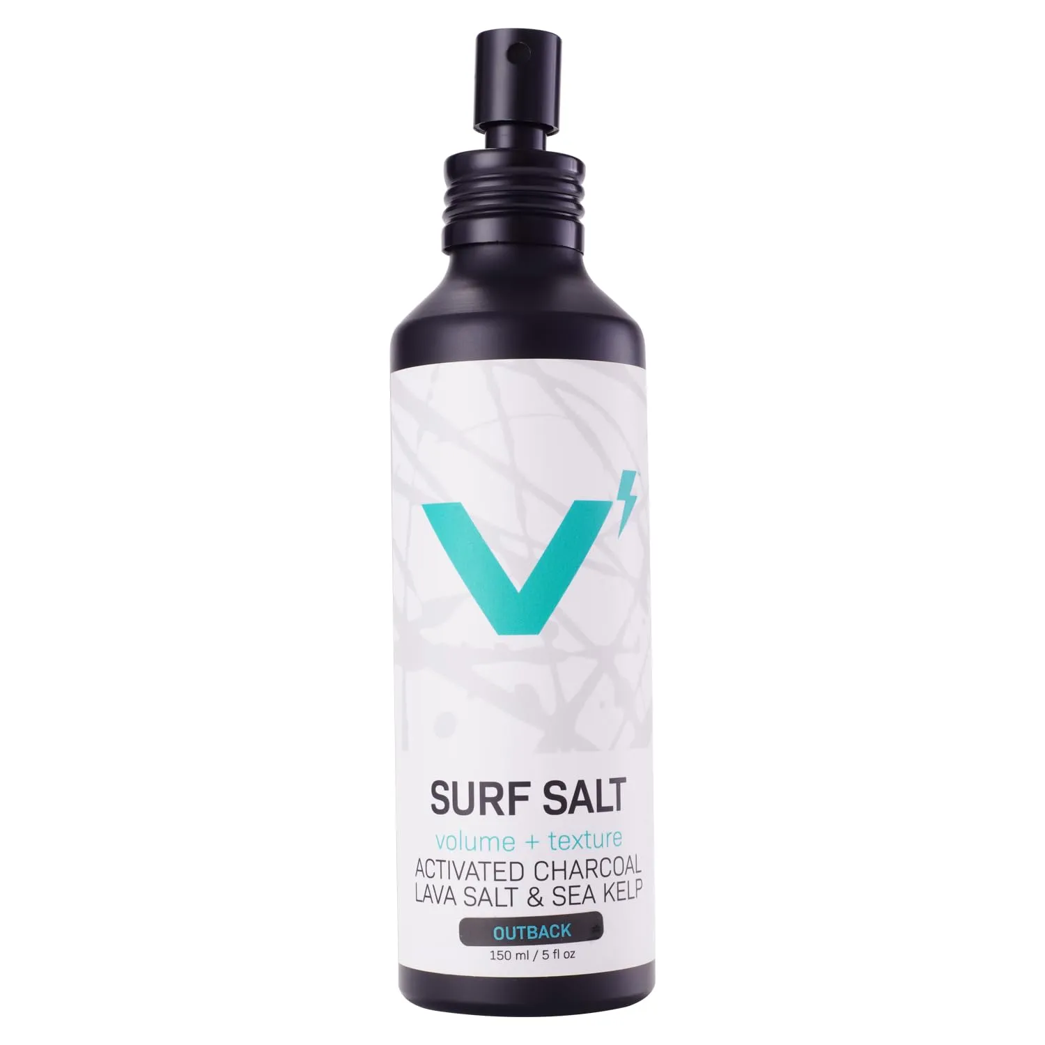 VOLT Surf Sea Salt Spray for Hair & Beard – Natural Volumizing & Texturizing Spray with Activated Charcoal, Kaolin & Sea Kelp – Aerosol-Free, Travel-Size, Aluminum Bottle - Outback, 5 Fl Oz (150ml)