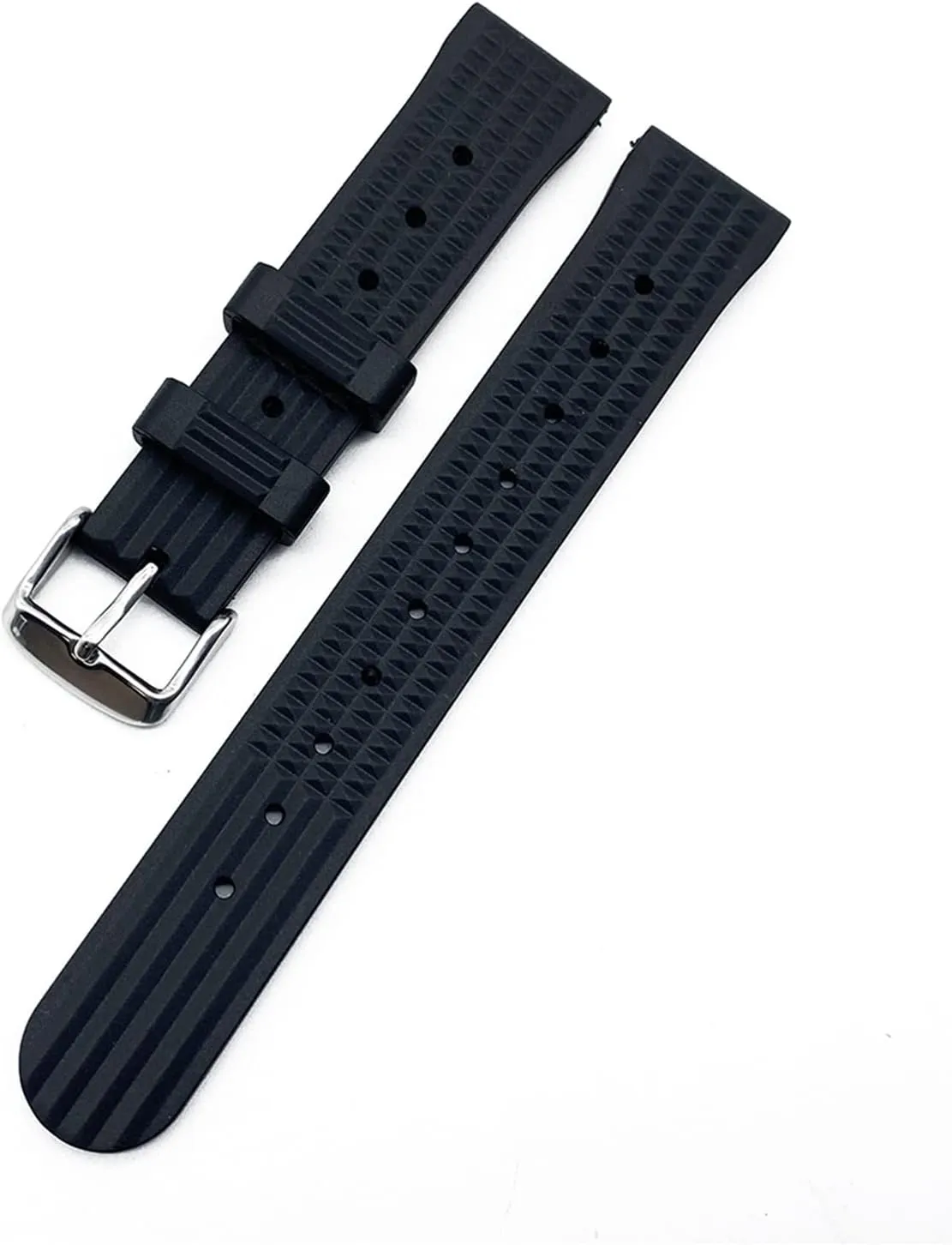 Waffle Watch Strap 20mm 22mm Diving Waterproof Silicone Watch Band