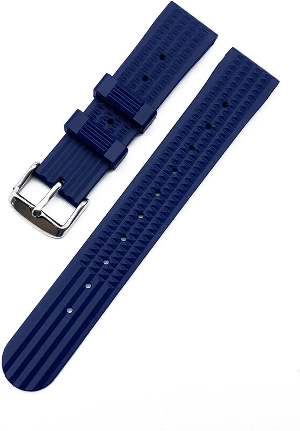 Waffle Watch Strap 20mm 22mm Diving Waterproof Silicone Watch Band