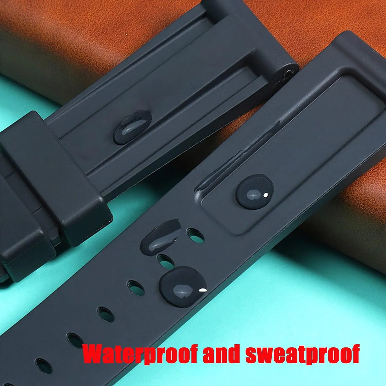 Watch Strap for PANERAI Wristwatch Straps Silicon Rubber Watch Band Replacement with Tool Accessories