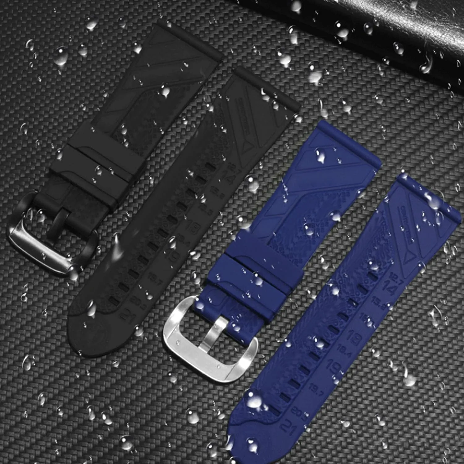 Watch Strap for Sevenfriday Watch Band, Waterproof Rubber Buckle Belt with Scale Style Replacement for Seven Friday Watches men Wristwatch