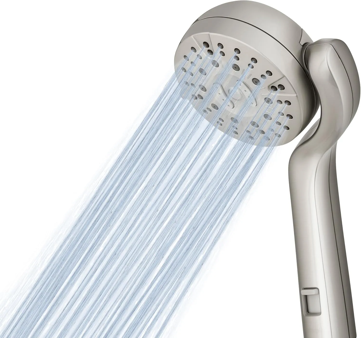 Waterpik Transform Pivoting RV Shower Head with Ultra-Flexible Hose and Pause Switch, Great for Campers, Trailers, Boats, 5-Mode with High Pressure Sprays, Brush Nickel, PHR-559E