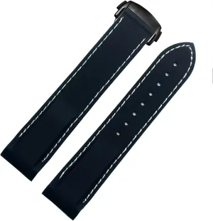 Waterproof Silicone Watch Band For Omega Comas Strap Meidus Rudder Rubber Watch Strap 22mm