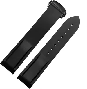 Waterproof Silicone Watch Band for Omega Comas Strap Meidus Rudder Rubber Watch Strap 22mm