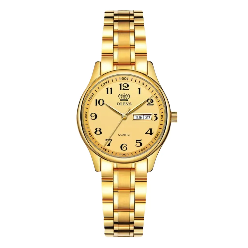 Waterproof Watch Men's Watch Calendar Middle-aged And Elderly Digital Quartz Watch