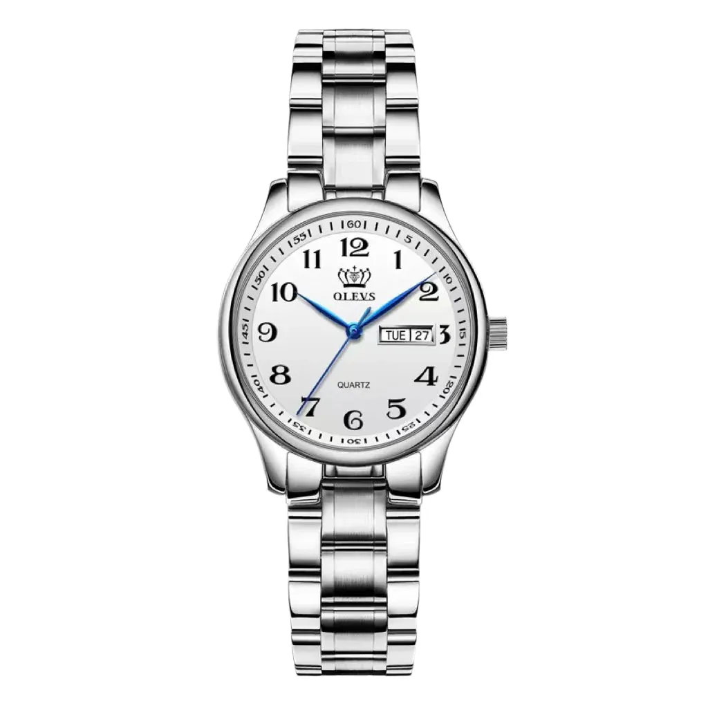 Waterproof Watch Men's Watch Calendar Middle-aged And Elderly Digital Quartz Watch