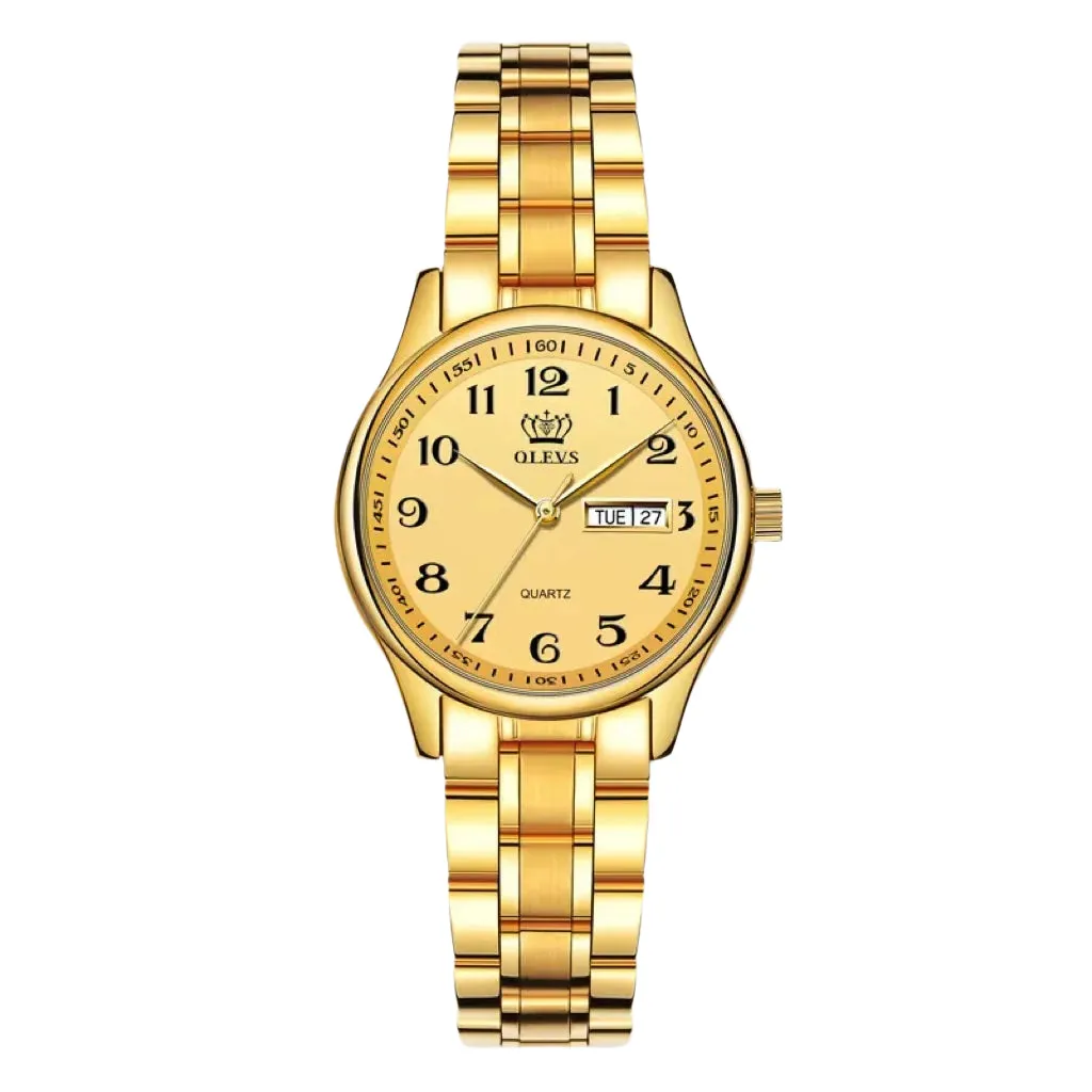 Waterproof Watch Men's Watch Calendar Middle-aged And Elderly Digital Quartz Watch