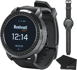 Wearable4U - Bushnell iON Elite Black Golf GPS Watch with Cloth Bundle