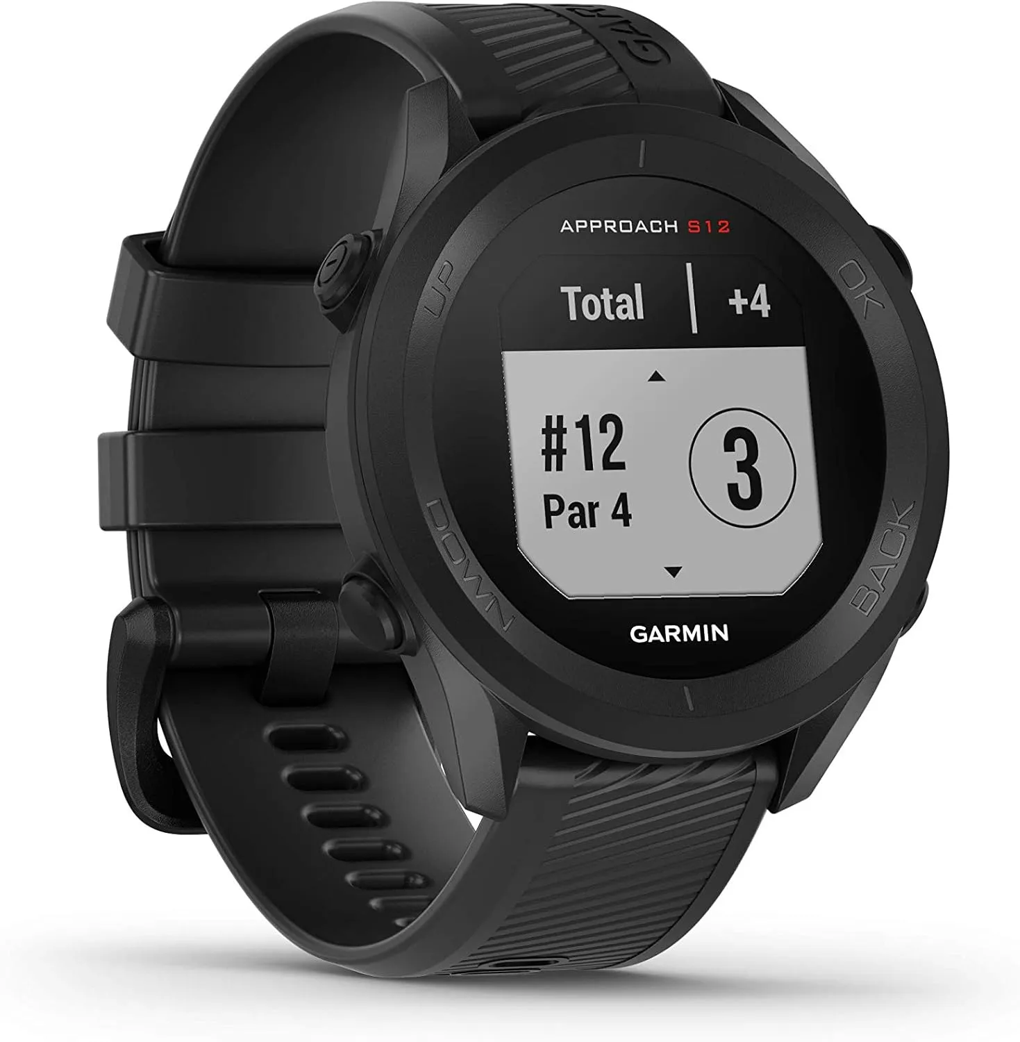 Wearable4U - Garmin Approach S12 Premium GPS Golf Watch, Black and All-in-One Golf Tools Bundle