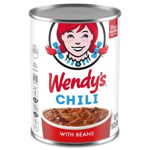 Wendy's Chili With Beans, Canned Chili, 15 oz. (Pack of 6)