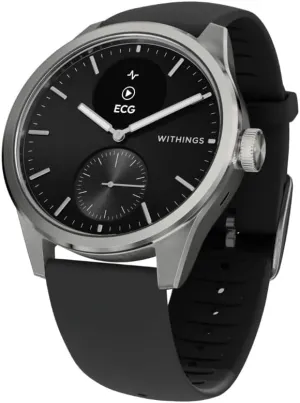 Withings ScanWatch 2 - Hybrid Smart Watch, Heart Rate Monitoring, Fitness Tracker, Cycle Tracker, Sleep Monitoring, GPS Tracker, 30-Day Battery Life, Android & Apple Compatible, HSA/FSA