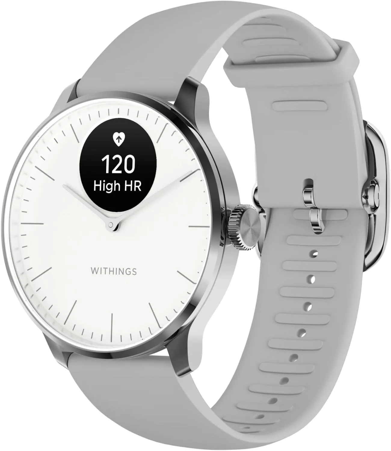 Withings ScanWatch Light - Hybrid Smart Watch, Heart Rate Monitoring, Fitness Tracker, Cycle Tracker, Sleep Monitoring