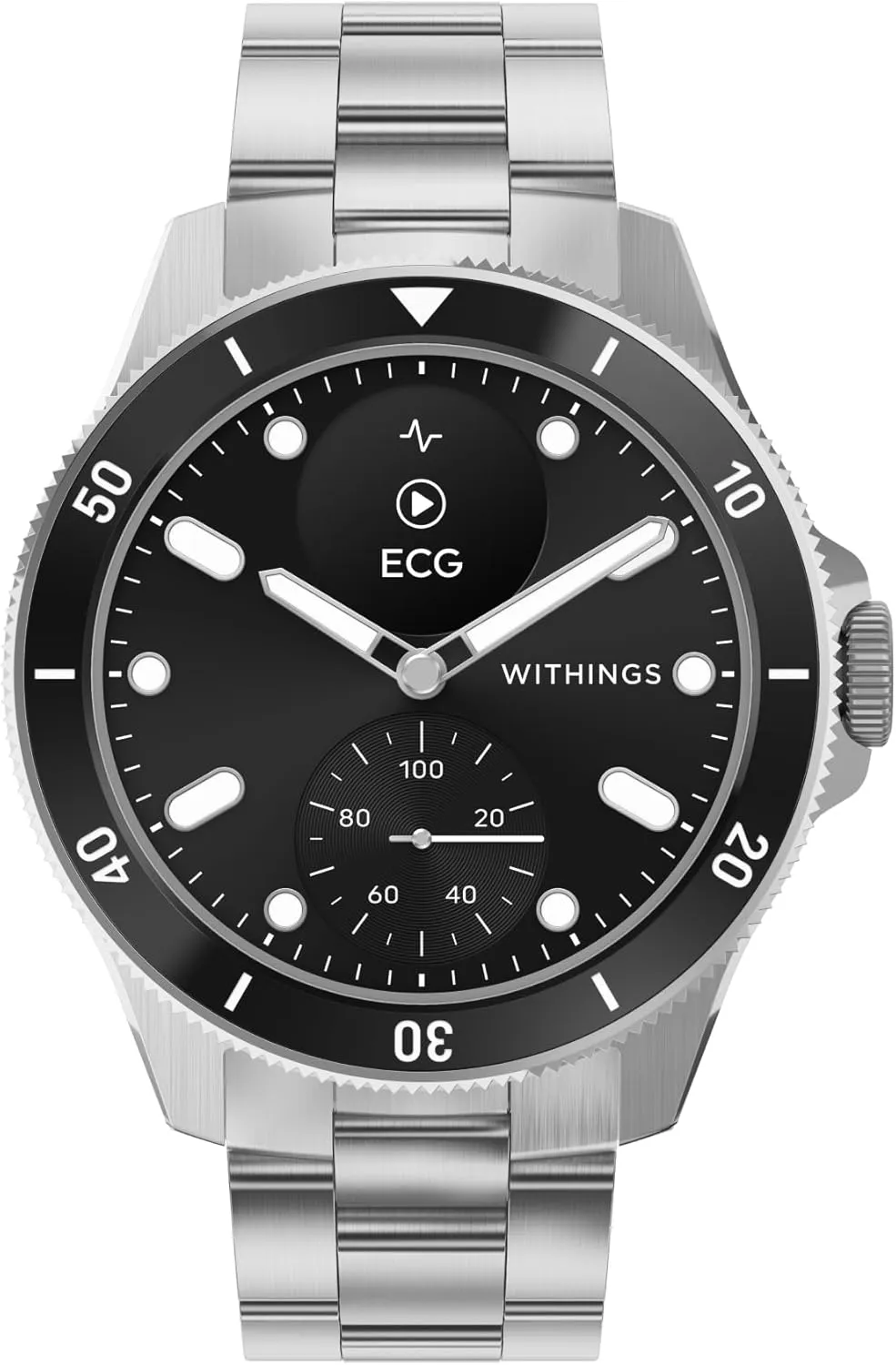 Withings Scanwatch Nova - Heart Health Hybrid Smart Watch for Men & Women - SPO2, Temperature Monitoring, Sleep, Respiratory Health, Cycle Monitoring, 30-Day Battery Life, Apple iOS/Android
